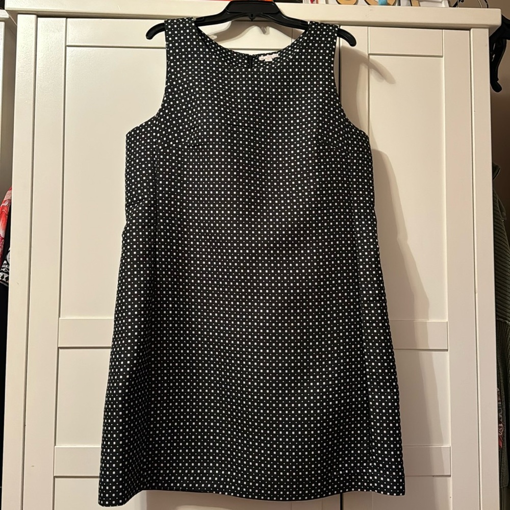 GAP XL sleeveless black and white dress